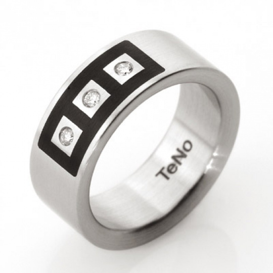 Prsten s diamanty TeNo Basix 064-03S01