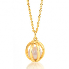 Zlatý náhrdelník Cacharel XF502JN, materiál žluté zlato 585/1000, kultivovaná perla, váha: 5.60g