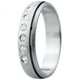 Snubní prsteny kolekce ELISKA_17, materiál bílé zlato 585/1000, ruthenium, zirkon, váha: u velikosti