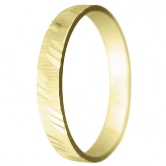 Snubní prsteny kolekce SP3-I, materiál žluté zlato 585/1000 , váha: u velikosti 54mm - 2.40g