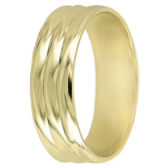 Snubní prsteny kolekce A2, materiál žluté zlato 585/1000 , váha: u velikosti 54mm - 4.50g