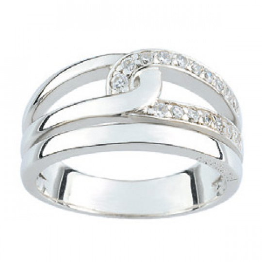 Stříbrný prsten Cacharel CSR119Z, materiál stříbro 925/1000, zirkon, váha: 5.10g
