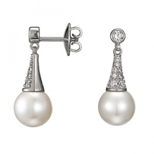 Náušnice Esprit Classic Glam Pearl ESER-91073A