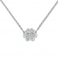 Zlatý náhrdelník Cacharel XE501GB3, materiál bílé zlato 585/1000, diamant-0.12 ct, váha: 3.10g