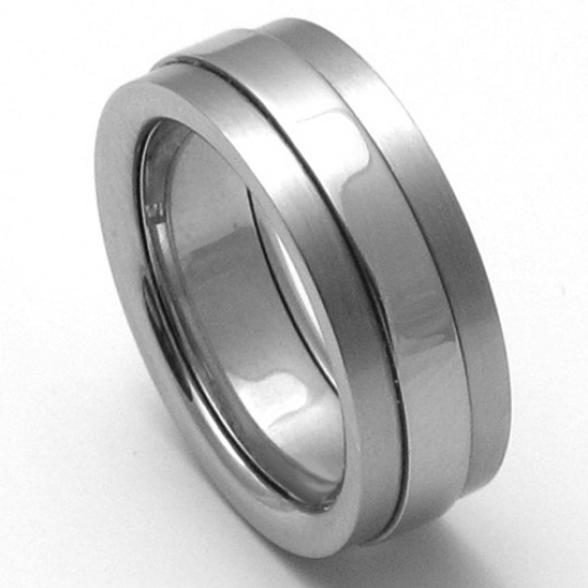 Pánský titanový snubní prsten TTN2201