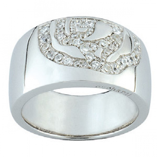 Stříbrný prsten Cacharel CSR201Z, materiál stříbro 925/1000, zirkon, váha: 11.40g