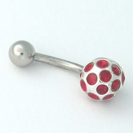 Piercing  do pupíku SBT red