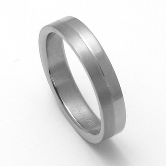 Pánský titanový snubní prsten TTN1801