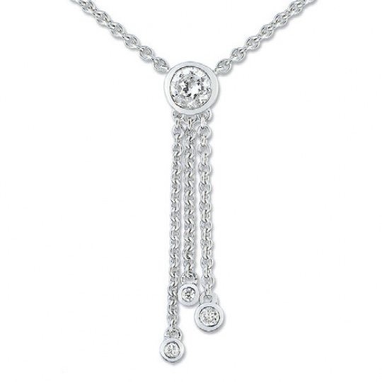 Stříbrný náhrdelník Cacharel CSC182Z40, materiál stříbro 925/1000, zirkon, váha: 3.90g