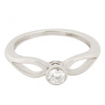 Zlatý Prsten Soliter 224 00826 07, materiál bílé zlato 585/1000, 1x briliant = 0.16 ct, váha: 1.85g
