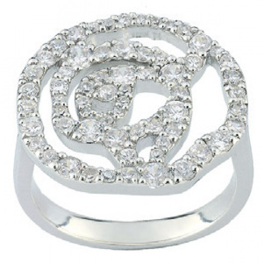 Stříbrný prsten Cacharel CSR199Z, materiál stříbro 925/1000, zirkon, váha: 4.30g