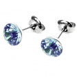 Náušnice s krystaly Swarovski ESSW11-SAPH
