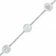 Stříbrný náramek Cacharel CSB139Z18, materiál stříbro 925/1000, zirkon, váha: 5.40g