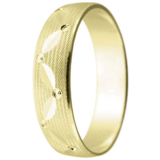 Snubní prsteny kolekce A10, materiál žluté zlato 585/1000 , váha: u velikosti 54mm - 3.30g