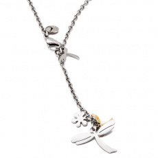 Ocelový náhrdelník Mooby Dragonfly MC177