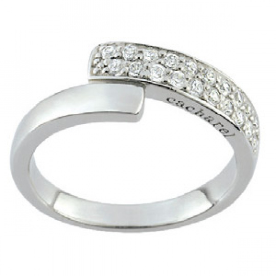 Stříbrný prsten Cacharel CSR161Z, materiál stříbro 925/1000, zirkon, váha: 3.25g