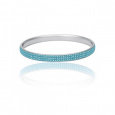 Náramek s krystaly Swarovski BSSG27-AQ