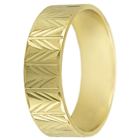 Snubní prsteny kolekce SP6-C, materiál žluté zlato 585/1000 , váha: u velikosti 54mm - 4.50g