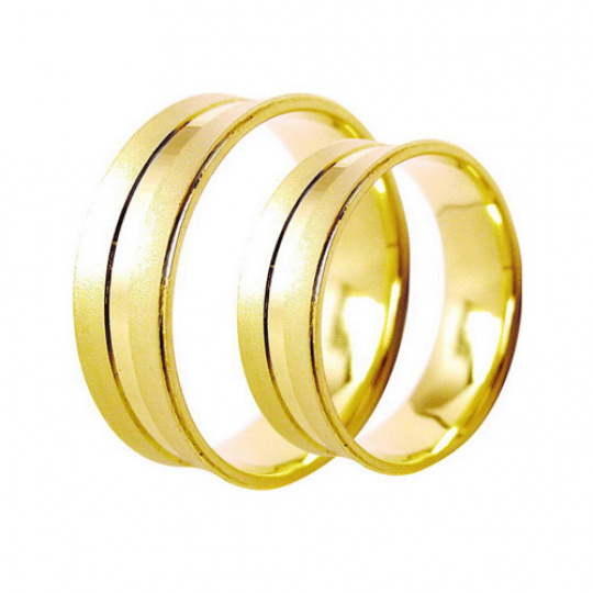 Snubní prsteny Lucie Gold Charlotte S-220, materiál zlaté zlato 585/1000, váha: průměrná 8.50g