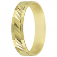 Snubní prsteny kolekce P3/B, materiál žluté zlato 585/1000 , váha: u velikosti 54mm - 3.30g