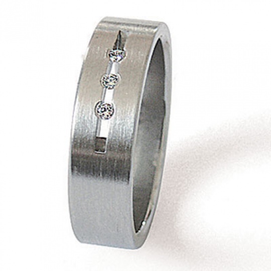 Prsten z chirurgické oceli 06010