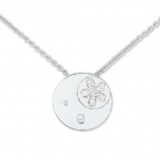 Stříbrný náhrdelník Cacharel CSC121Z42, materiál stříbro 925/1000, zirkon, váha: 6.10g