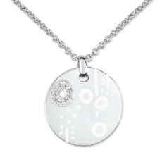 Stříbrný náhrdelník Cacharel CLC083HZ0, materiál stříbro 925/1000, pvd úprava, zirkon, váha: 7.30g