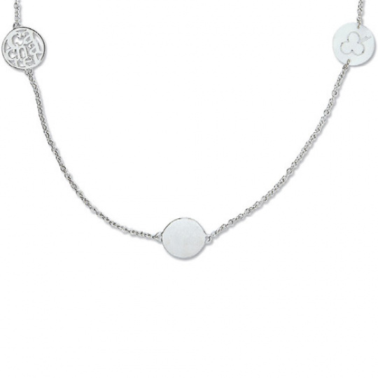 Stříbrný náhrdelník Cacharel CMC139HZ5, materiál stříbro 925/1000, zirkon, perleť, váha: 9.00g
