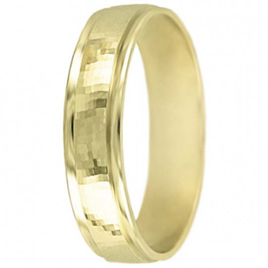 Snubní prsteny kolekce A18, materiál žluté zlato 585/1000 , váha: u velikosti 54mm - 3.30g