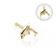 Zlatý piercing ZPN008, materiál 14-ti karátové žluté zlato, váha: 0.11g