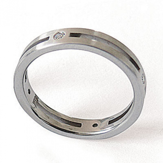 Prsten z chirurgické oceli 04017
