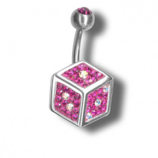 Piercing s krystaly Swarovski Dice G