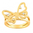 Zlatý prsten Cacharel XB016JB2, materiál žluté zlato 585/1000, diamant-0.08 ct, váha: 5.00g