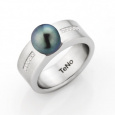 Prsten s diamanty TeNo Pearls 069-201PGP01