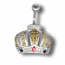 Piercing s krystaly Swarovski Crowns G