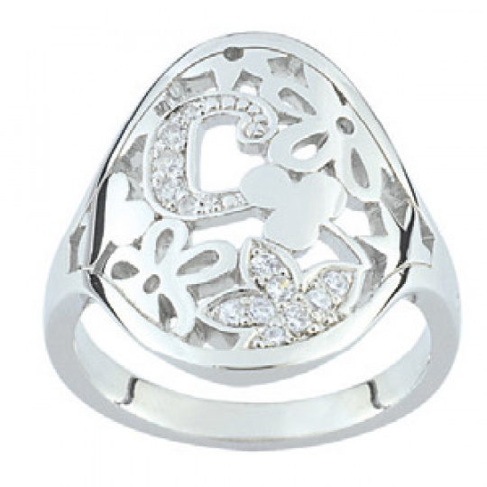 Stříbrný prsten Cacharel CSR138Z, materiál stříbro 925/1000, zirkon, váha: 4.90g