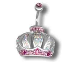 Piercing s krystaly Swarovski Crowns D