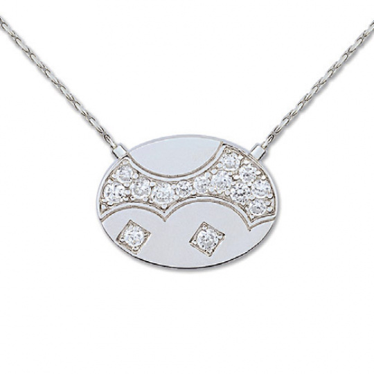 Stříbrný náhrdelník Cacharel CSC219Z42, materiál stříbro 925/1000, zirkon, váha: 6.40g