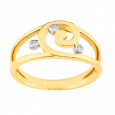 Zlatý prsten Cacharel XY001BB3, materiál žluté zlato 585/1000, diamant-0.03 ct, váha: 3.50g