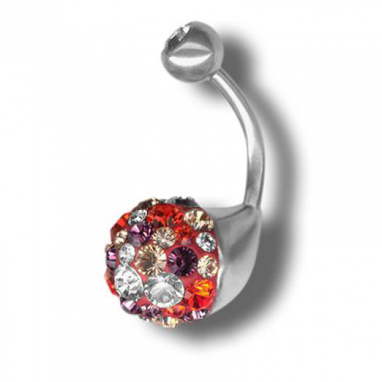 Piercing s krystaly Swarovski Sphere B