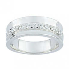 Stříbrný prsten Cacharel CSR165Z, materiál stříbro 925/1000, zirkon, váha: 6.30g