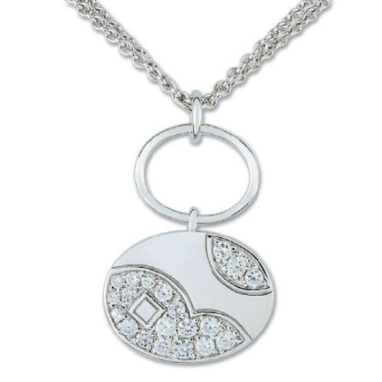 Stříbrný náhrdelník Cacharel CSC217Z42, materiál stříbro 925/1000, zirkon, váha: 10.20g