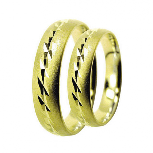 Snubní prsteny Lucie Gold Charlotte S-165, materiál žluté zlato 585/1000, váha: průměrná 8.00g