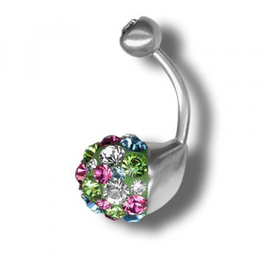 Piercing s krystaly Swarovski Sphere A