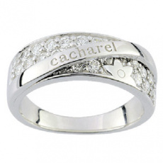 Stříbrný prsten Cacharel CSR169Z, materiál stříbro 925/1000, zirkon, váha: 5.75g
