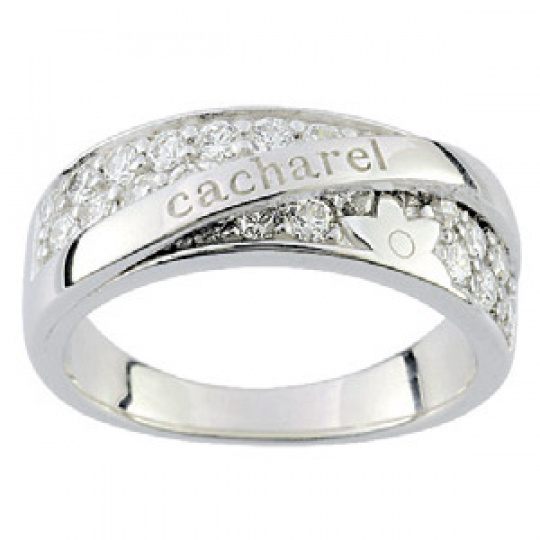 Stříbrný prsten Cacharel CSR169Z, materiál stříbro 925/1000, zirkon, váha: 5.75g