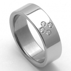 Dámský ocelový snubní prsten RZ06054