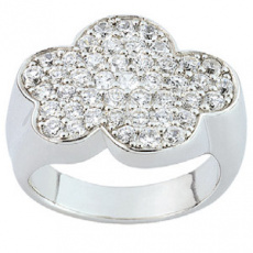 Stříbrný prsten Cacharel CSR133Z, materiál stříbro 925/1000, zirkon, váha: 7.80g