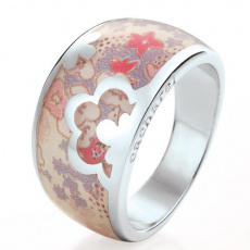 Stříbrný prsten Cacharel CLR235W, materiál stříbro 925/1000, pvd úprava, váha: 8.70g