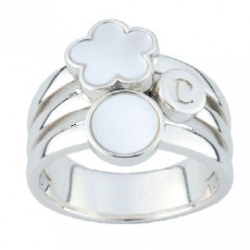 Stříbrný prsten Cacharel CMR239H, materiál stříbro 925/1000, perleť, váha: 7.10g